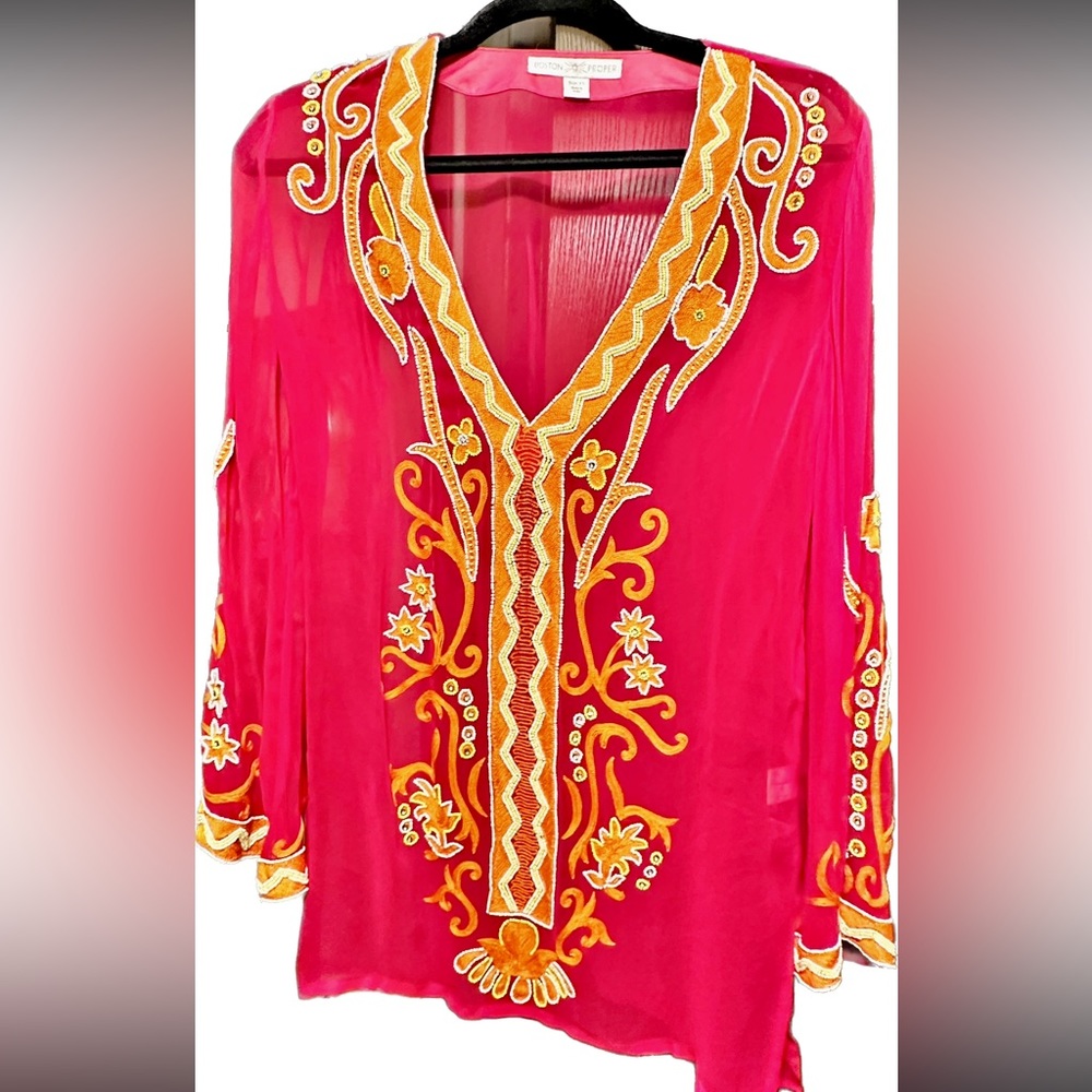 Boston Proper Embellished Tunic